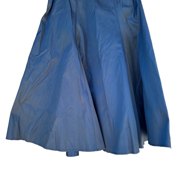 Elizabeth and James Ellen Custom Tech Twill Navy Blue Skirt Size 4 - Picture 8 of 9